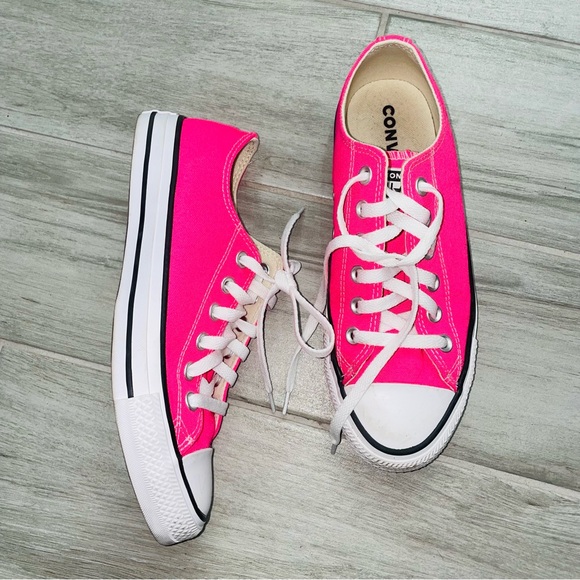 Converse Shoes - Converse Low Top Sneakers Hot Pink Barbiecore Shoes Size 8W or 6M